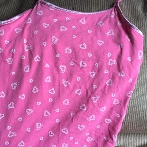 Pink diamond sparkly strap tank